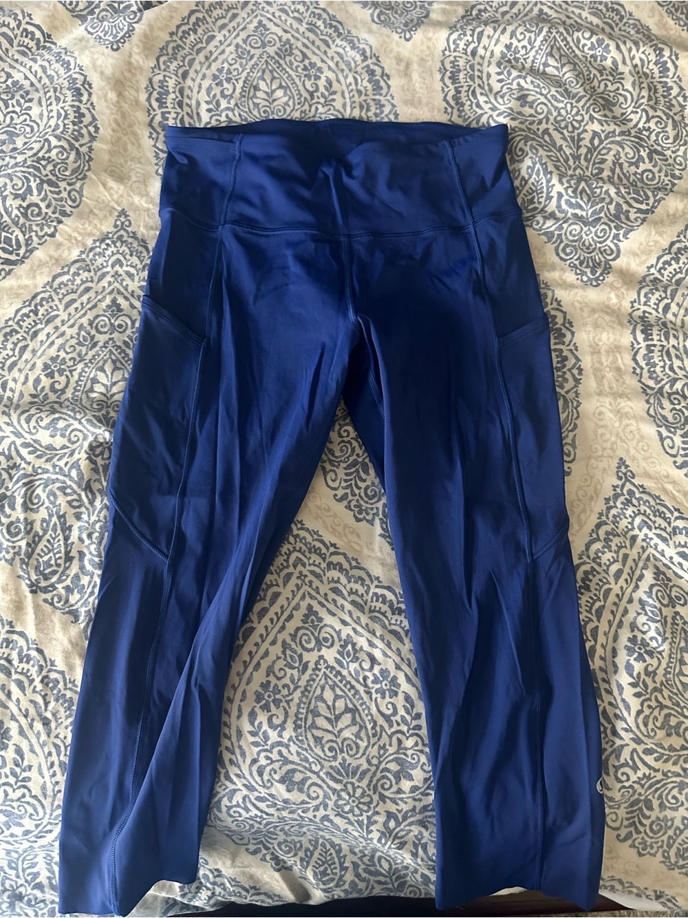 lululemon athletica Royal Blue High-Rise Leggings with Side Pockets